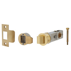 Altro Quick Latch Privacy Tubular Latch - 71mm Case - 57mm Backset - Satin Brass