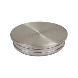 SWR Balustrade Circular Flat End Cap - 316 Brushed Satin Stainless Steel