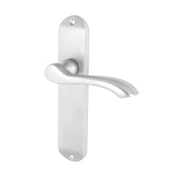 Touchpoint Satin Chrome Scroll Latch Door Handles - Ancona Range - 180 x 39mm