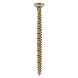 TIMCO Classic Pozi Countersunk Wood Screws - 4.0 x 55mm - Yellow Zinc - Pack of 200