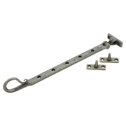 From The Anvil Shepherd's Crook Casement Window Stay - 12"/300mm Length - Pewter