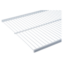 Altro Top Track System - Ventilated Shelf - 600 x 300mm - White