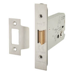 Altro Heavy Duty Flat Latch - 107mm Case - 82mm Backset - Satin Stainless Steel