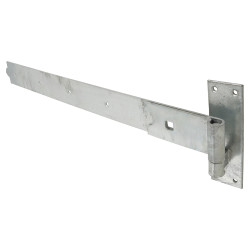 Heavy Duty Hook & Band Gate Hinge - 600 x 57mm - Galvanised - Pair