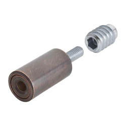 Bramah Rola Wooden Sash Window Stop - 31mm - Bronze - 2 Body + 4 Inserts