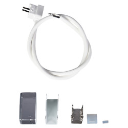 Integral LED Soldering Free Bottom Outlet Connector for 12 x 17mm Side Bend Neon Strip Light