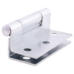Storm Proof Casement Wide Flush Gap Window Hinge - 63mm Length - Bright Zinc - Pair