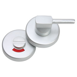 Anti-Bacterial Disabled Bathroom Turn & Release - 50mm Diameter - Satin Stainless Steel