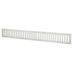 Altro Plain Slotted Vent - 600 x 76mm - 11590mm² Free Air Flow - Polished Stainless Steel