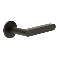 CRES by Frelan Dark Bronze Sprung Fire Rated Door Handles on Round Rose - CR-101 Range