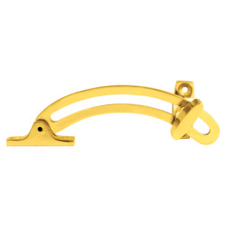 Heritage Brass by M Marcus Locking Quadrant Stays - 155mm Length - 114mm Throw - Polished Brass