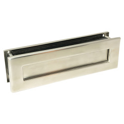 From The Anvil Traditional Letter Plate - 315 x 92mm - Door Thickness 42-72mm - Satin Stainless