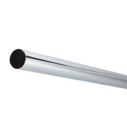 Rothley 19mm Round Steel Hanging Rail Tube - 1829mm Length - Polished Chrome