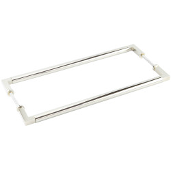 Burlington by Frelan Polished Nickel 20mm D-Bar Door Pull Handle - B2B - 425mm c/c - Westminster Range