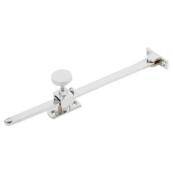 Touchpoint Budget Adjustable Screw Down Locking Casement Window Stay - 10"/250mm Length - PolChrome