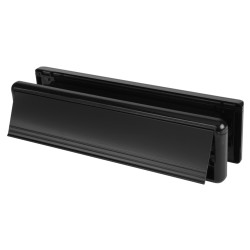 Yale Seal Letter Plate - 265 x 70mm - Door Thickness 40-80mm - Black