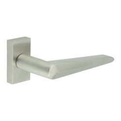 CRES by Frelan CR-107 uPVC Multipoint Door Handle on Rectangular Rose - Satin Stainless Steel