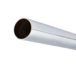 51mm Solid Brass Bar Rail Tube - 2500mm Length - Polished Chrome