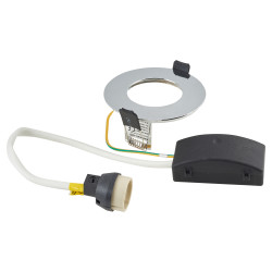 Integral LED Evofire IP65 Fire Rated LED Fixed Downlight with GU10 Holder - Polished Chrome