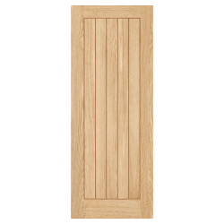 LPD Belize 5 Panel Pre-Finished Solid Internal Door - 2040 x 926 x 40mm - Oak