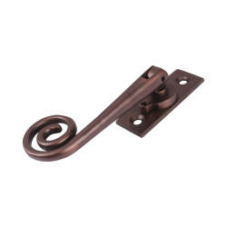 Hampstead Open Curl Locking Espagnolette Casement Window Handle - Left Hand - Soft Antique Bronze