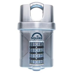 Squire VULCAN COMBI 50CS Combination Closed Shackle Padlock - 50mm Body - 22 x 15mm Shackle - Blue