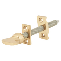 Altro Centre Rail Sash Window Screw - 100mm Screw Length - Polished Brass