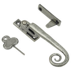 From The Anvil Locking Night Vent Casement Window Fastener - Left Hand - Pewter