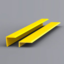 EdgeGrip Anti Slip Stair Nosing Strip - 750 x 55 x 55mm - Yellow