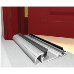 Exitex Low Height Macclex Threshold - 1829mm Length - Inward Opening Doors - Mill Aluminium