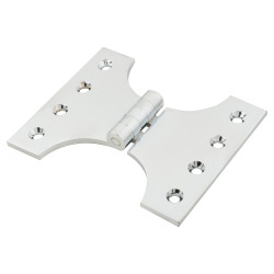 Jedo Heavy Duty Parliament Hinge - 102 x 75 x 125mm - Polished Chrome - Pair