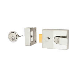 Yale 89 Double Locking Nightlatch - 60mm Backset - Polished Chrome Case/Cylinder