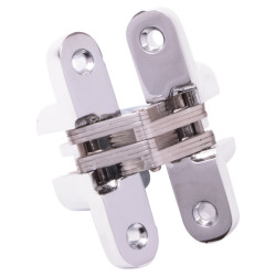 Altro Concealed Hinge - 70 x 16mm - Polished Chrome - Pair