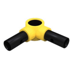 FibreRail Corner - Key Clamp System - Mid Rail - Yellow