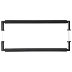 Burlington by Frelan Black 20mm D-Bar Door Pull Handle - B2B - 425mm c/c - Piccadilly Range