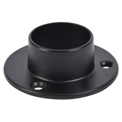 Rothley 25mm Wardrobe Hanging Rail End Socket - Matt Black