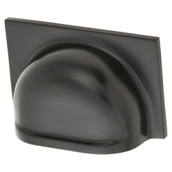 Alexander & Wilks Quantock Cabinet Cup Handle - 40mm Centres - Matt Black