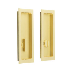 Burlington by Frelan Rectangular Flush Privacy Handle Set - 150mm - Satin Brass