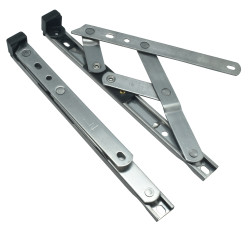 uPVC/Timber Standard Window Friction Stay Hinge - 13mm Stack - 8"/200mm - Top Hung - Pair