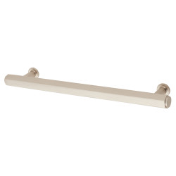 Alexander & Wilks Vesper Hex 14mm T-Bar Cabinet Pull Handle - 160mm Centres - Satin Nickel