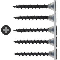 Reisser Collated Coarse Thread Drywall Screws - 3.5 x 35mm - Black Phosphate - Pack of 1000