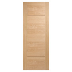 LPD Vancouver 5 Panel Pre-Finished Solid Internal Door - 2040 x 826 x 40mm - Oak