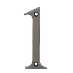 76mm Screw Fix Door Numeral - 1 - Satin Bronze