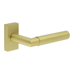 CRES by Frelan CR-102 uPVC Multipoint Door Handle on Rectangular Rose - Satin Brass
