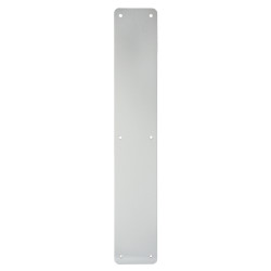 Touchpoint Aluminium Plain Finger Plate - 450 x 75 x 3mm - Satin Anodised