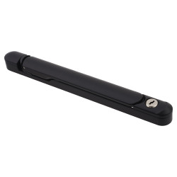 Jackloc uPVC Inline Espagnolette Locking Multipoint Window Handle - 30mm Spindle - Dual - Black