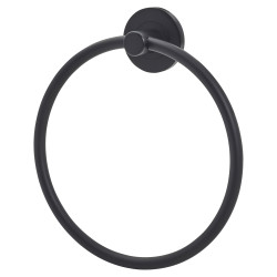 Altro Classic Towel Ring - 176 x 62 x 52mm - Matt Black