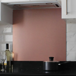 Altro Aluminium Kitchen Splashback - 600 x 750mm - Gloss Brushed Copper