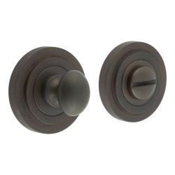 Burlington by Frelan Inner 1 Turn & Release with Stepped Rose - 47mm Diameter - Dark Bronze