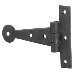 Olde Forge Light Duty Gate/Door Tee Hinge - 78 x 82mm - Antique Black Iron - Pair